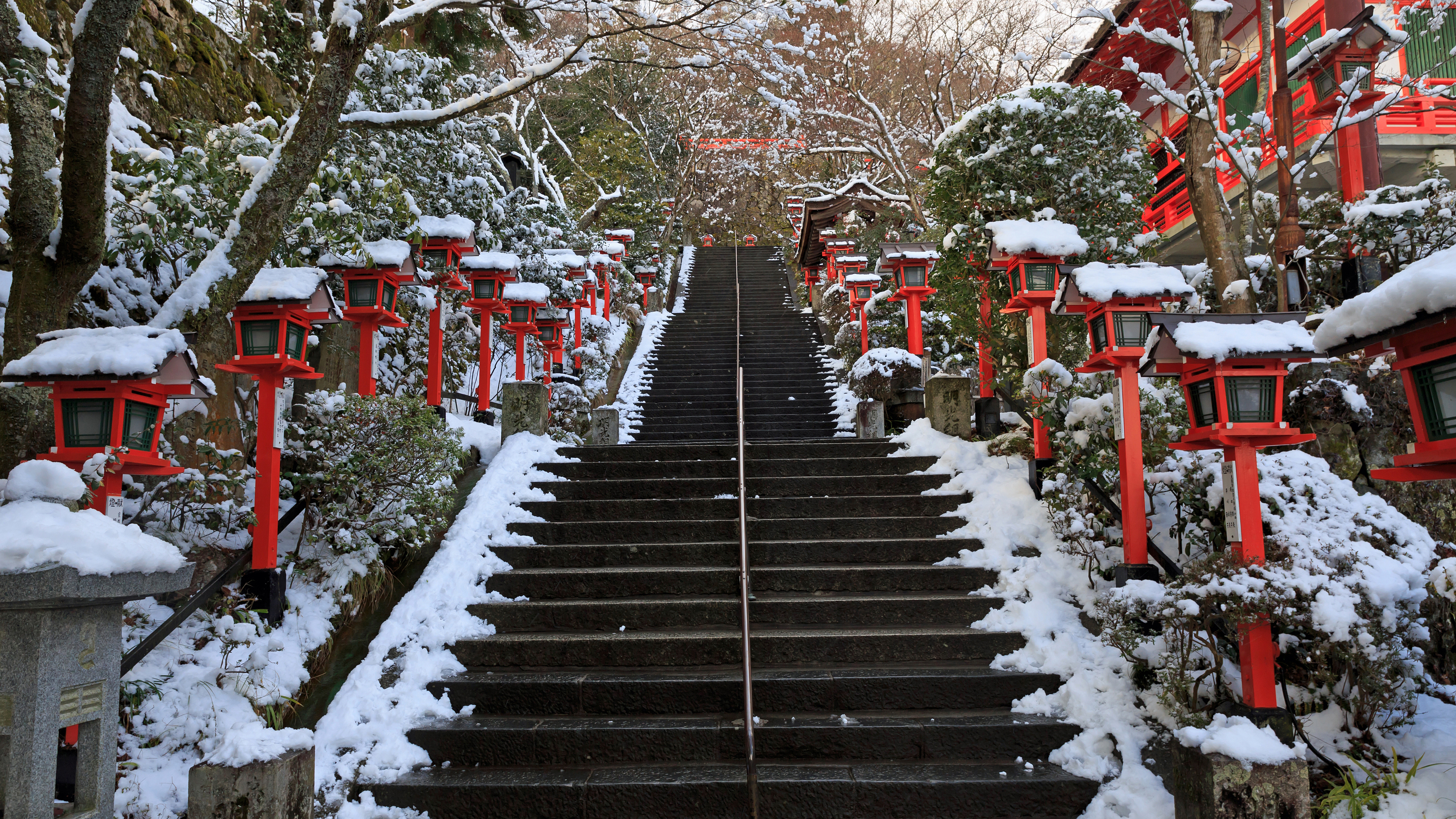 4k 13年 冬の京都 雪の京都 壁紙その3 計10枚 壁紙 日々駄文